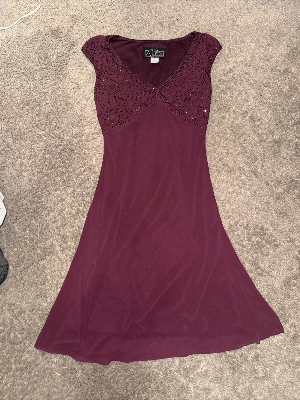 Purple Vintage Alex Evenings Dress